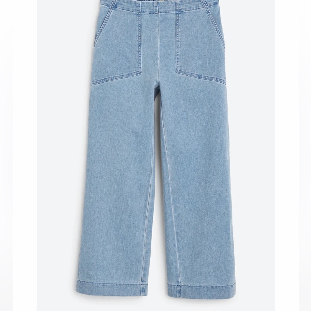 Nic + Zoe All day wide leg crop jeans size 2 worn once excellent condition